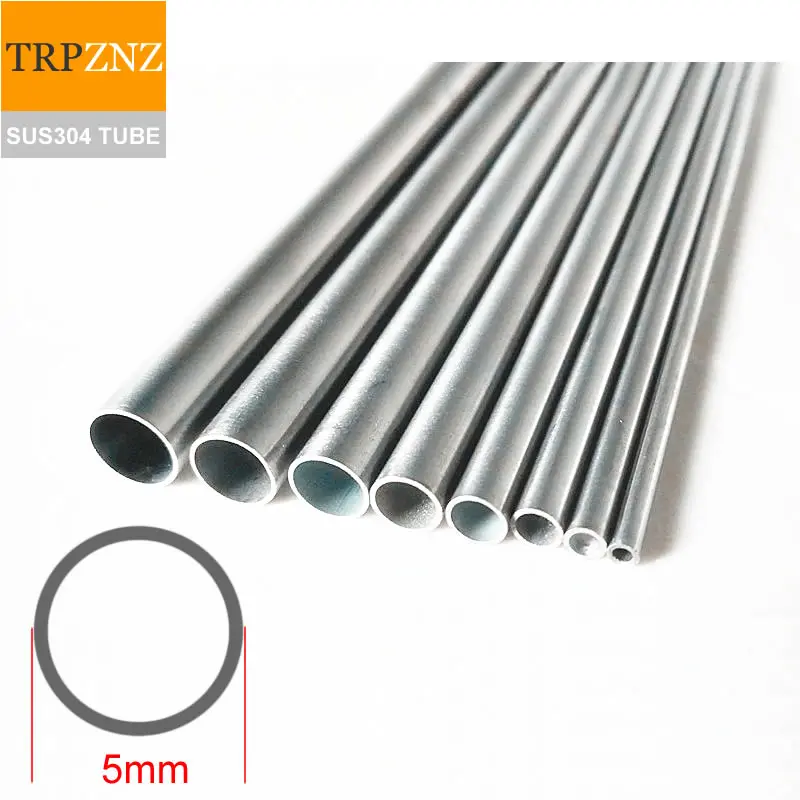 SS304 Stainless Steel  Straight Tubing Pipe 3mm OD X 0.8Wall-length by order 