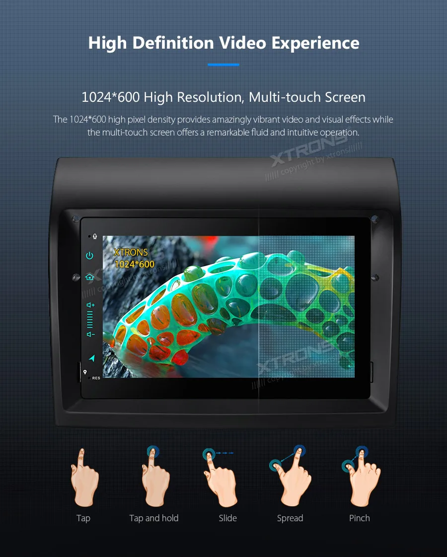 XTRONS " Android 9,0 автомобильный стереоплеер радио wifi gps для Fiat Ducato 2011 2012 2013 без DVD