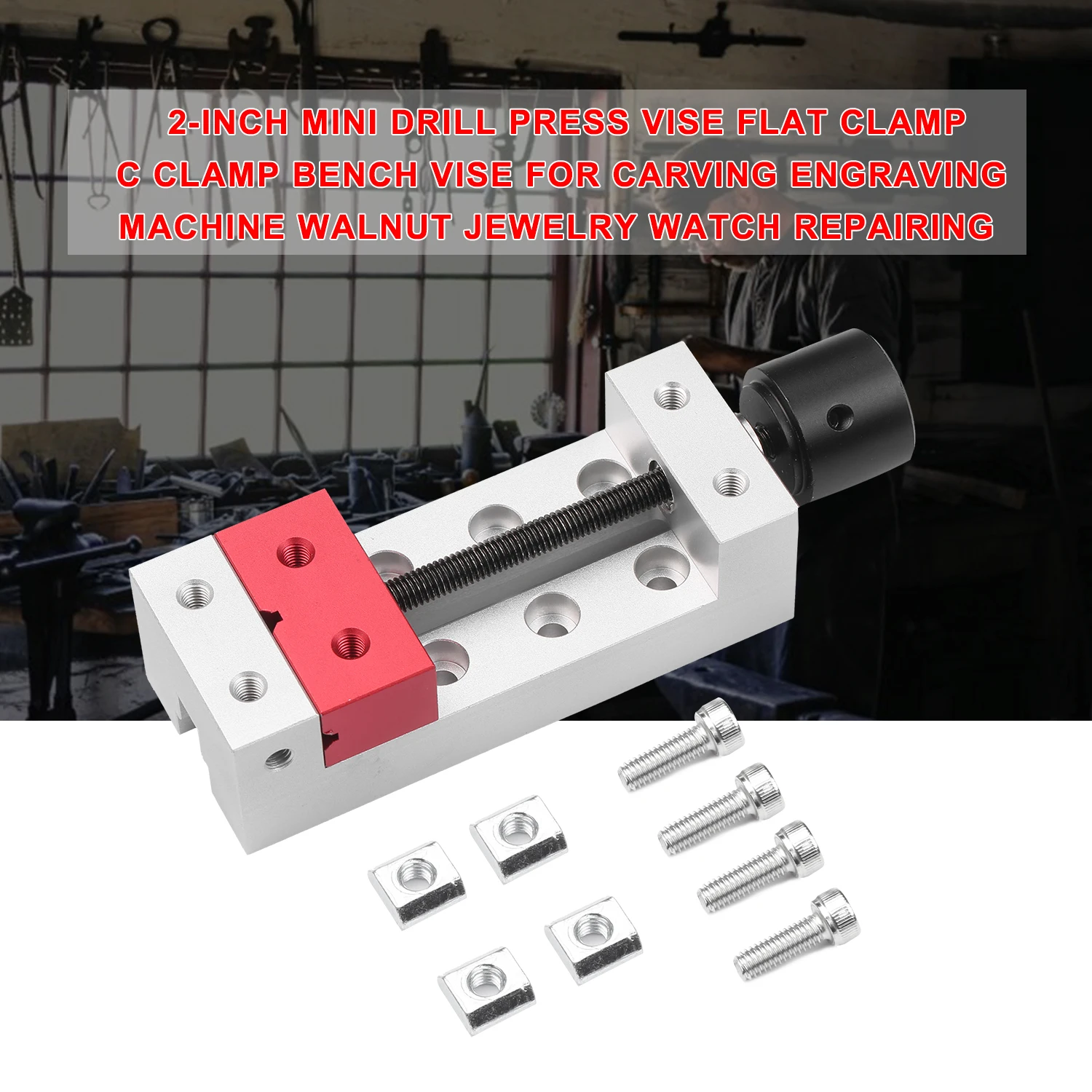 2 Inch Mini Drill Press Vise Flat Clamp 