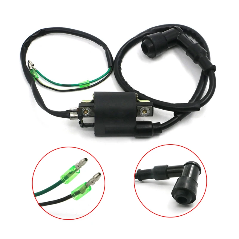 Катушка зажигания мотоцикла для питбайк ATV Quad Taotao Roketa SSR 50cc 70cc 90cc 110cc 125cc катушка высокого давления штекер кабеля