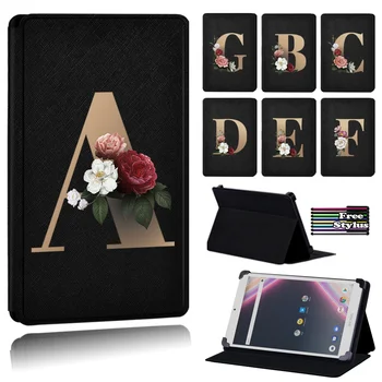 

Simple Gold Letter FlipTablet Case for Archos Core 80/Archos Core 101 3G Ultra/Archos Core 101 3G/Archos Core 101 3G V2 + Pen