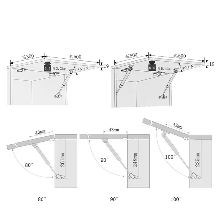Пневматический дверной подъемник для кухонного шкафа 80N 100N 150N шарнирная опора для мебели гидравлическая пневматическая пружинная установка