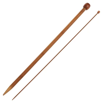 

New Set of 36 Single Pointed Carbonized Bamboo Knitting Needles of 18 Different Sizes