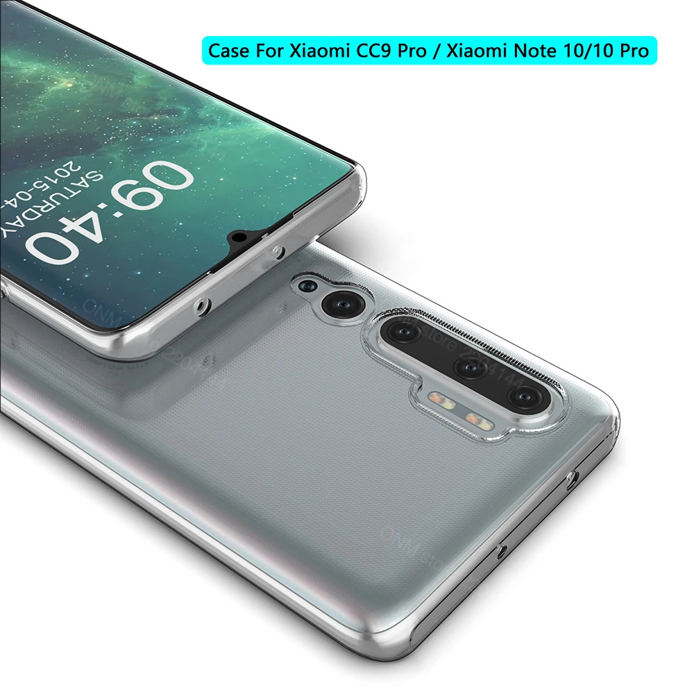 Mi Note 10 Case For Xiaomi Mi CC9 Pro CC9e TPU Silicon Clear Fitted Bumper Soft Case for Xiaomi Mi Note 10 Lite Pro Back Cover