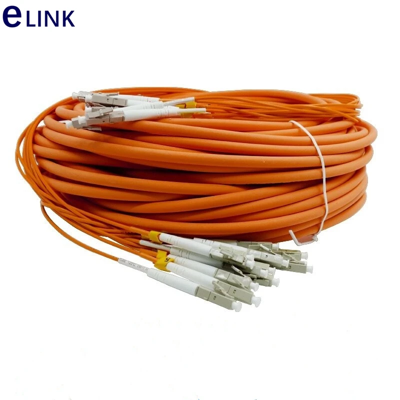 10m 12 cores fiber patchcord MM bundled jumper LC SC FC ST branch cable 2.0mm Multimode optical patch lead 12C bundl | Мобильные