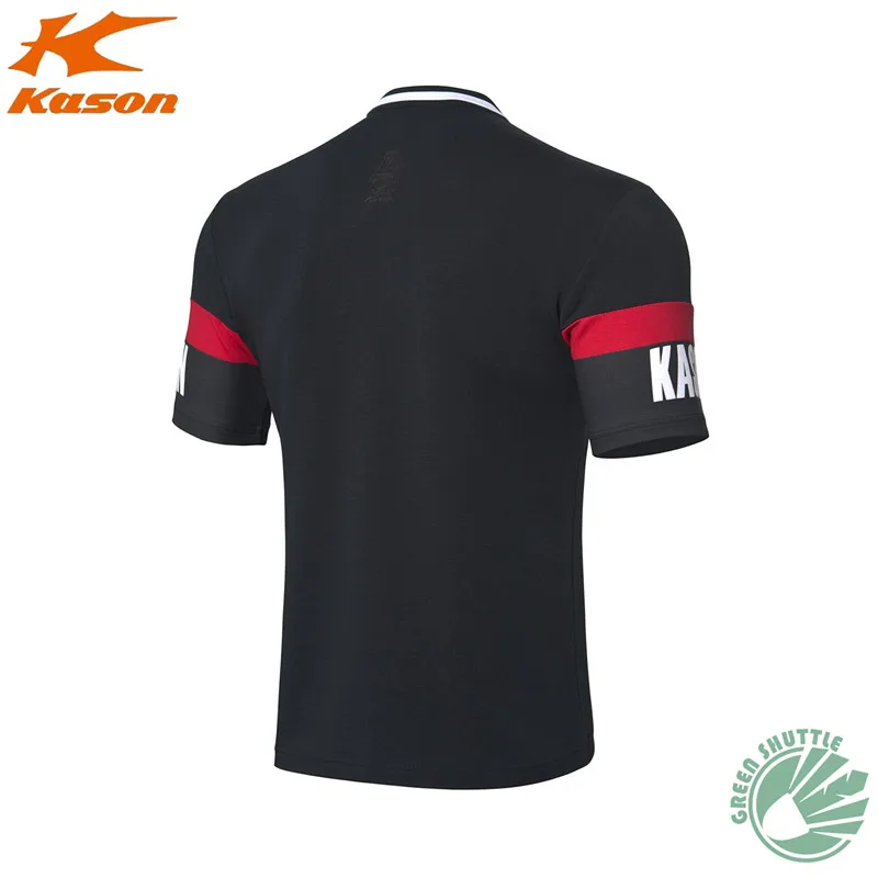 Касон подлинный для мужчин футболка быстросохнущая с коротким рукавом Бадминтон Спорт на открытом воздухе бег тренировка дышащая повседневная рубашка