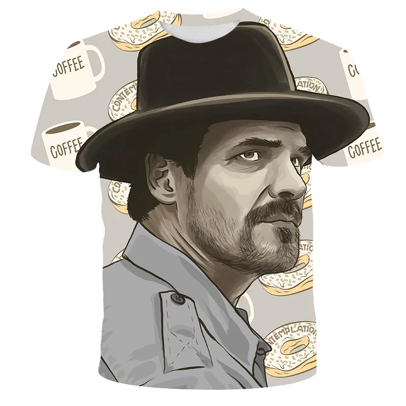 Stranger Things 3 3D T Shirt 2019 Eleven Dustin Stranger-things Men T-shirt Hipster Cool Tee Homme Adult Children Clothes | Мужская