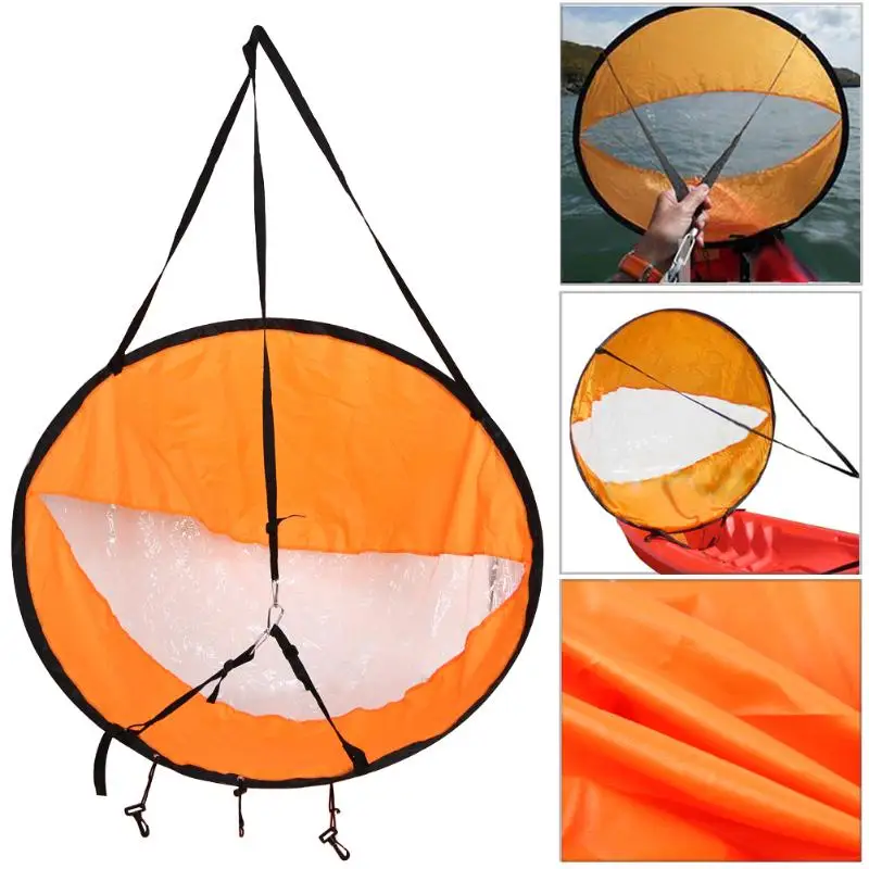 

1pc Summer Surfing Wind Paddle Kayak Sail 42" Durable Downwind Wind Sail Sup Paddle Rowing Boats Wind Clear Window Drop Ship