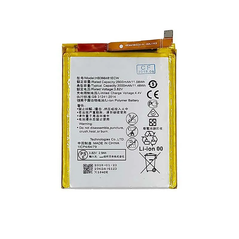 groet gebruik noodzaak 3000mAh Battery For Huawei P10 Lite/Nova Lite/G10 HB366481ECW WAS-TL10  WAS-AL00 WAS-LX1 WAS-LX1A WAS-LX2 WAS-LX3 Batteries - AliExpress