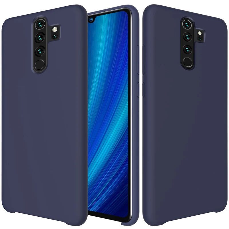 Demin blue GKK жидкий силиконовый чехол для Xiaomi Redmi Note 8 Pro чехол с защитой от пота тонкий матовый деловой Мягкий чехол из ТПУ для Redmi Note 8 Pro - Цвет: Demin blue