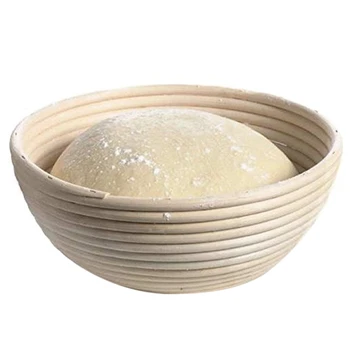 

1 X wood Proofing Basket bowl for Bread and Dough Best Round Professional Mode-Round Basket Can Help for Sourdough Breads(9 inch