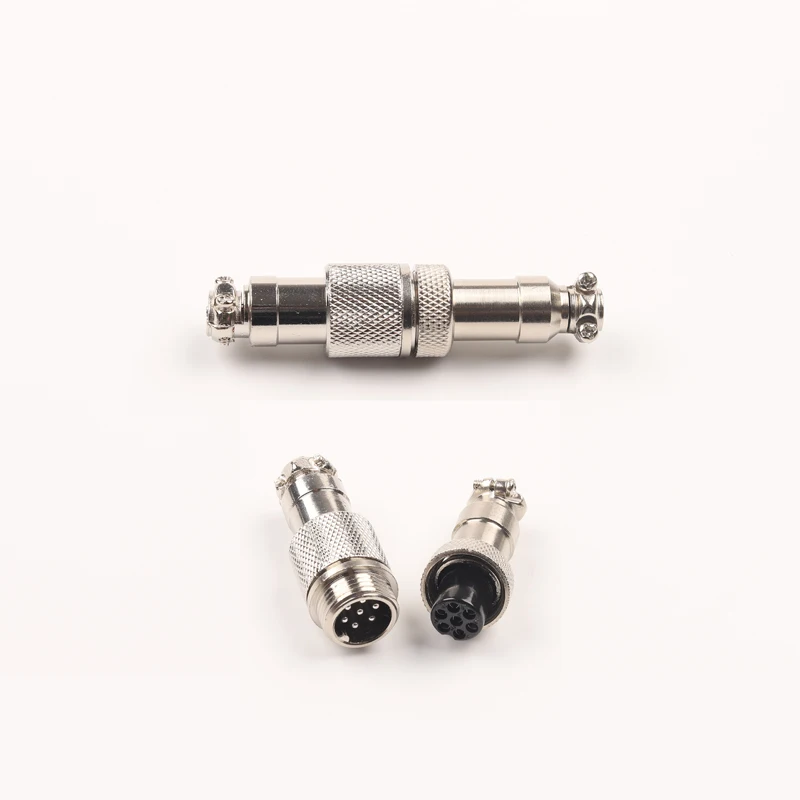 GX12 Butt type Electric Aviation Socket & Plug 12MM Docking Power Male & Female Wire Connector 2/3/4/5/6/7 Pin