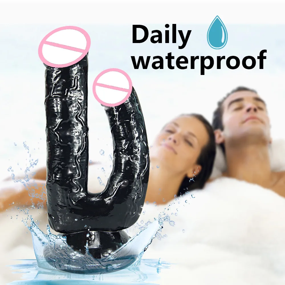 Двойной фаллоимитатор большой пенис вагинальный двойной дилдо Пенис с сильной