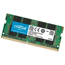 Crucial – mémoire de serveur d'ordinateur portable, DDR3L, DDR2, 2 go, 4 go, 8 go, 16 go, PC4-17000 MHZ, 2400mhz, 1333mhz, 2666MHz, 2133MHZ, PC3