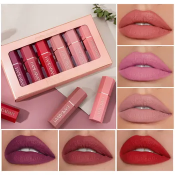 

6 Colors Sets Cigarette Lipstick Velvet Makeup Long Lasting Matte Waterproof Lip Balm Make Up Cosmetics Gift matte lipstick