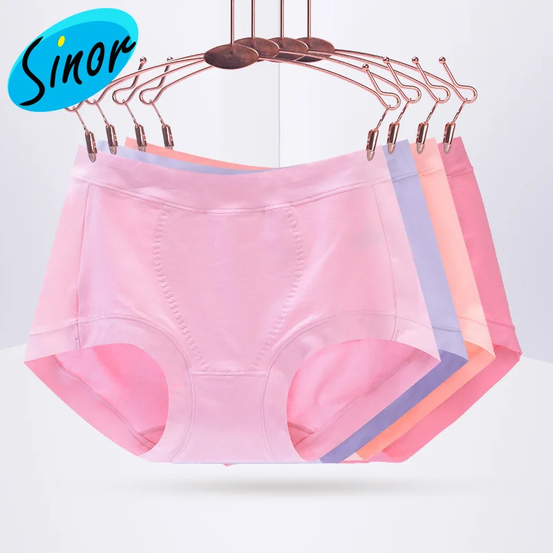 [Bottom Price]Hemiyuan Caitian Secret Cotton Large Size Women's Nickers Sexy Comfortable Hip Waist Solid Color Underwear Women | Женская