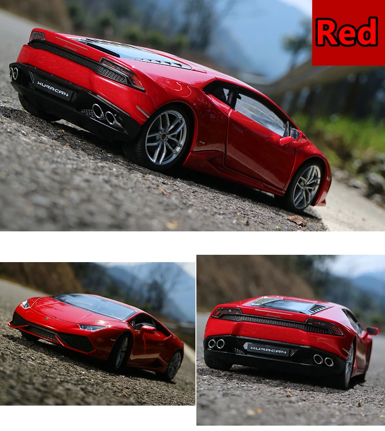 welly 1:18 Lamborghini LP610-4 alloy car model simulation car decoration collection gift toy Die casting model boy toy