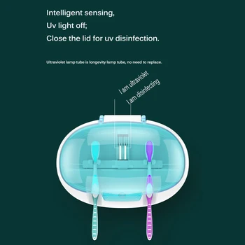 

Plastic Toothbrush Disinfection Box Portable Toothbrush Box Electric Toothbrush Box Wall Mount Disinfection Toothbrush