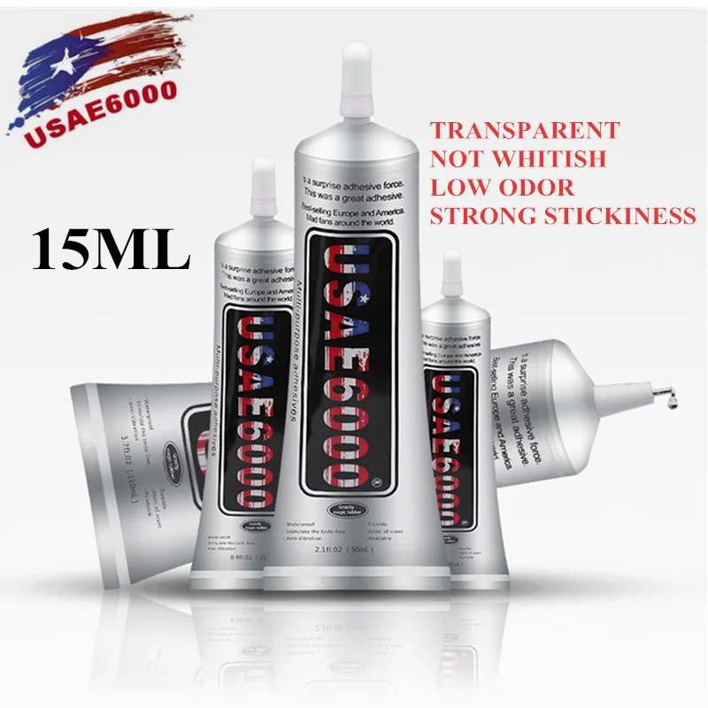 

New E6000 glue 15ml Comes With A Needle Leather Plastic Acrylic Glue Metal Glue 1PCS