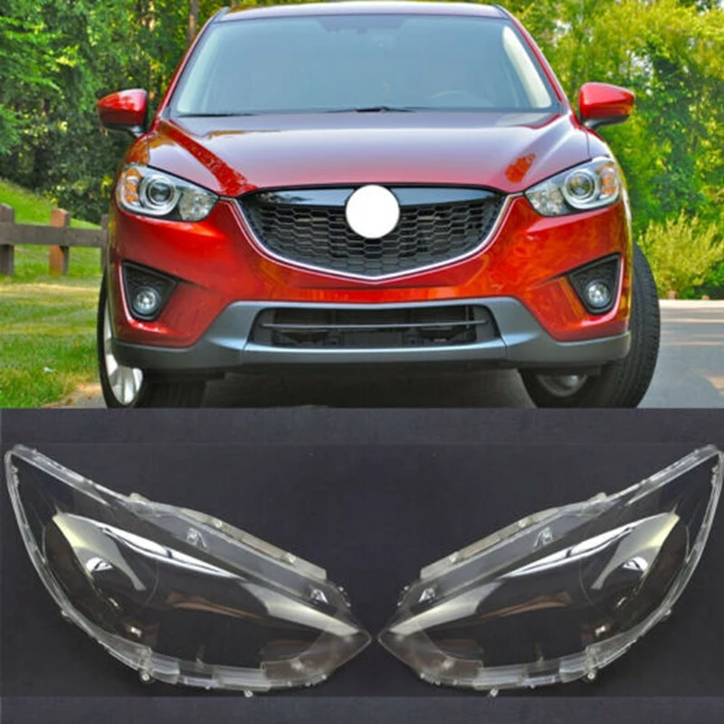 

Headlight Transparent Lens Cover for Mazda CX5 CX-5 2012 2013 2014 2015 Headlight Lamp Light Cover Headlight Cover Left+Right (P