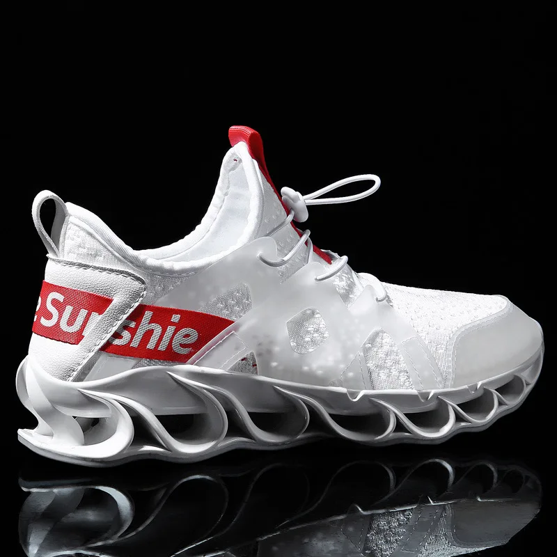 

2019 New Style Fire Dragon Blade MEN'S SHOES Spring Summer Breathable Elasticity Running Shoes Cool Europe And America Athletic