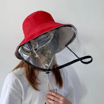 

40# Anti-spitting Protective Hat Sun Dustproof Cover Adult Fisherman Cap Droplets Protection Hat Full Mask Tapa protectora