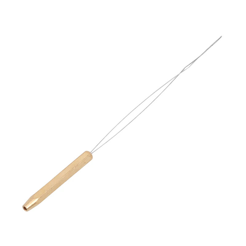 Fishing tools 1PCS Brass Bobbin Threader Fly Fishing Tying Thread Half Hitch Tool Fly Fishing Bug Binding Tools