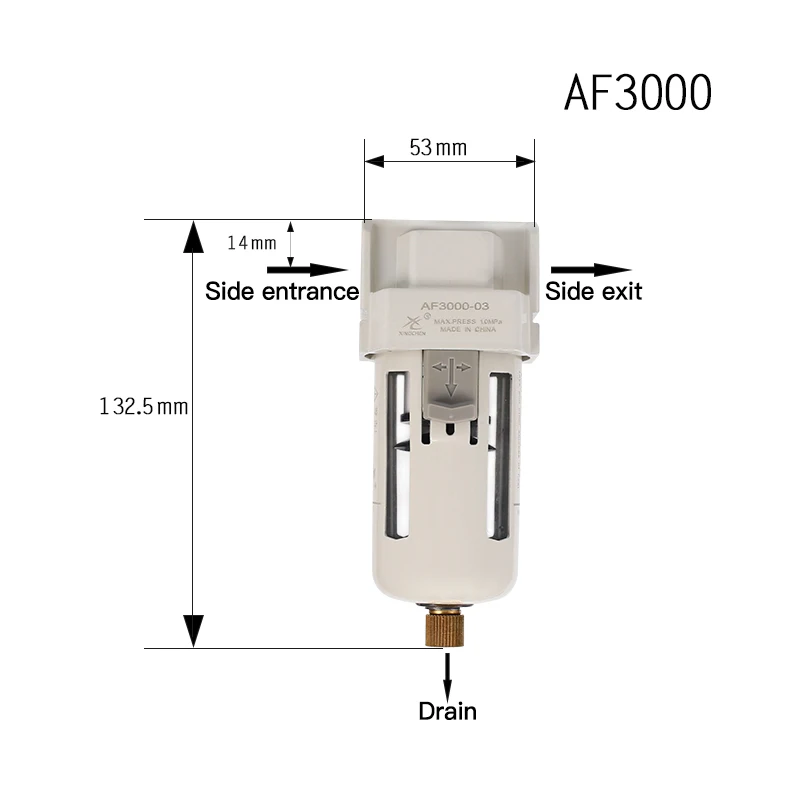 

1pcs AF3000 03 multi-standard pneumatic filter regulator air handling device pressure switch table and bracket