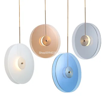 

Luxury Glass Designer Pendant Lights Post-modern Simple Living Room Villa Creative Library Bedroom Home Decor Industrial Lights
