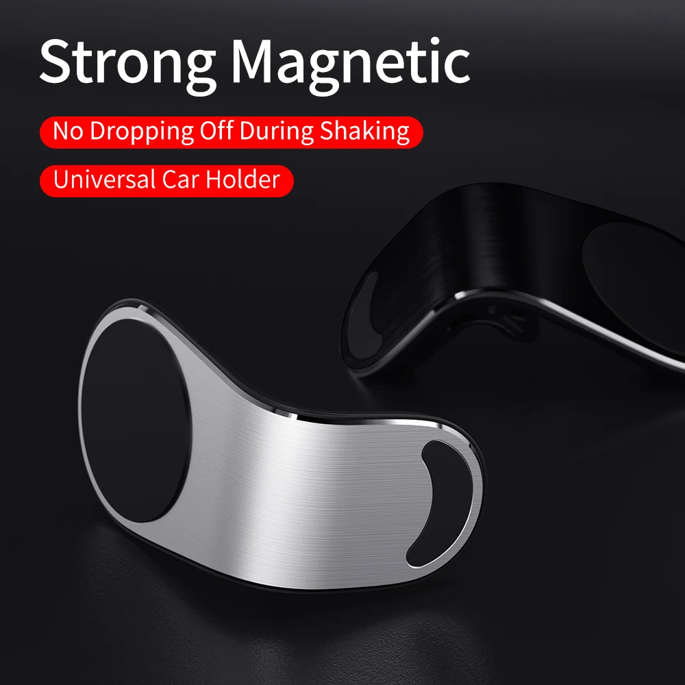 Металлический магнитный автомобильный держатель для телефона, мини Крепление на вентиляционное отверстие, Магнитная подставка для мобильного телефона для смартфонов iPhone XS Max Xiaomi в автомобиле