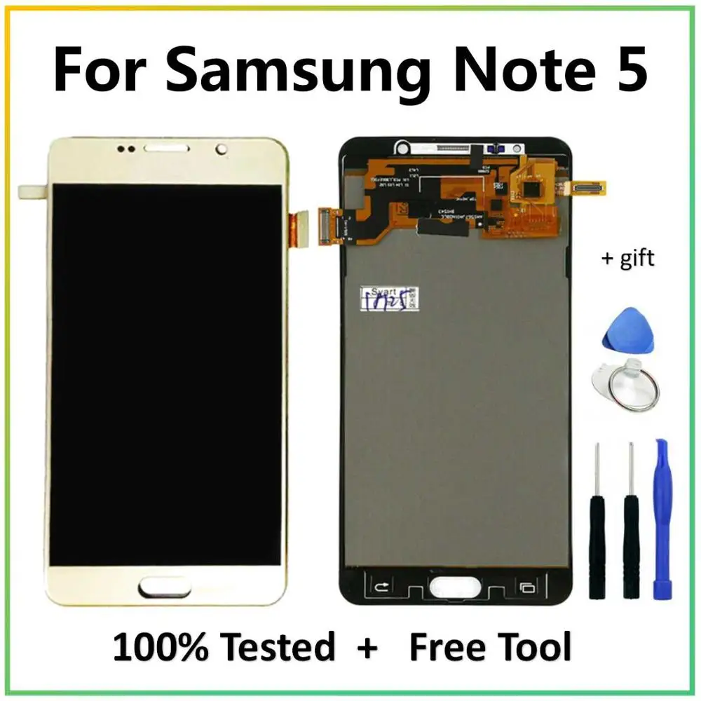 

5.7'' TFT For Samsung Galaxy Note 5 LCD Display N9200 N920A N920T N920I N920G Touch Screen Digitizer Assembly For Samsung Note 5