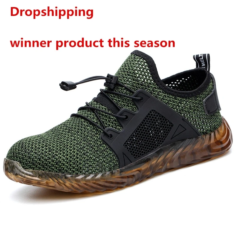 Dropshipping Indestructible Ryder Shoes Men And Women Steel Toe Air Safety Boots Puncture Proof Work Sneakers Breathable Shoes