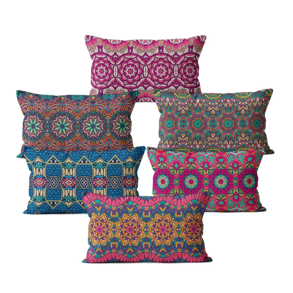 Boho MorocconStyle Rectangle Cushion Covers Various