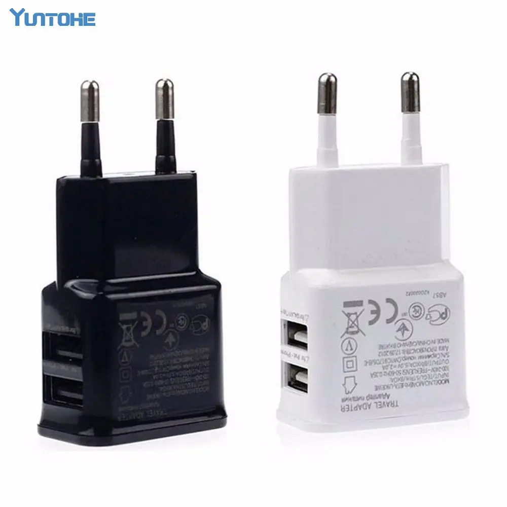 Универсальное сетевое зарядное устройство с двумя USB-портами 5 В 2 А | Мобильные