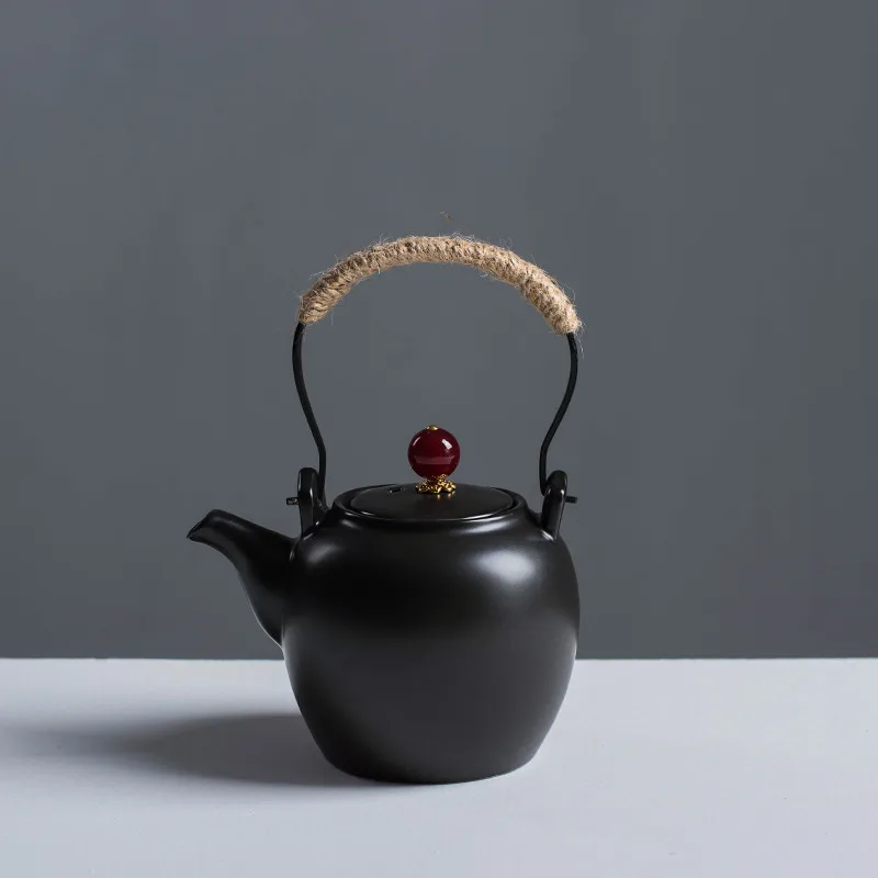 11.5x15.5cm Стильный керамический чайник Dahongpao Kungfu чайный сервиз для путешествий удобный чайный сервиз Бытовая Питьевая утварь WSHYUFEI - Цвет: 11.5x15.5cm