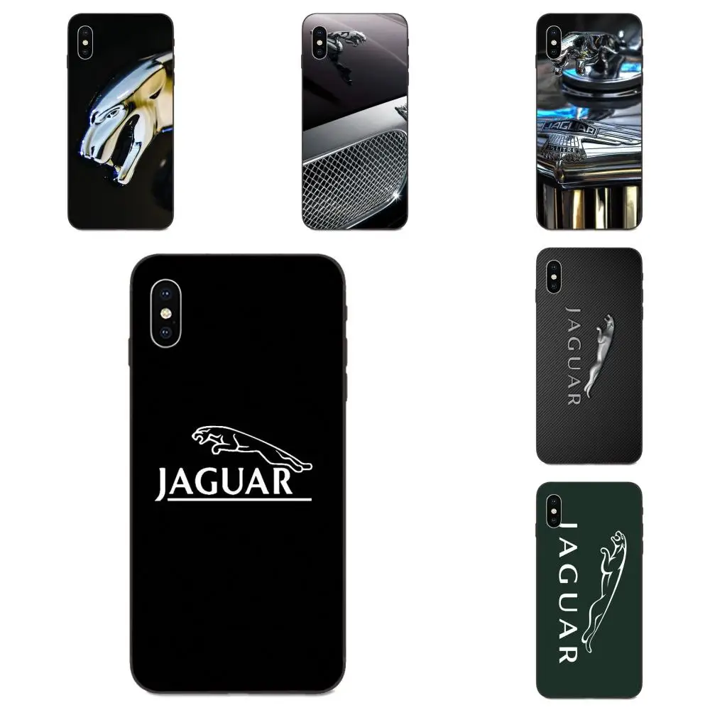 Мягкий ТПУ чехол для телефона Apple iPhone 4 4S 5 5S SE 6 6S 7 8 11 Plus X XS Max XR Pro Jaguars Car Mark |