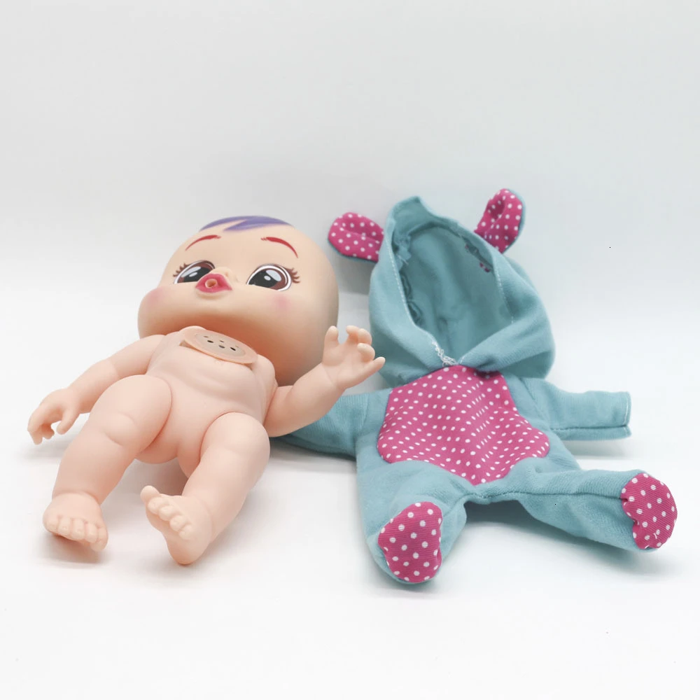 18 см 3D Силиконовая Кукла Reborn Cry Baby Высокое качество волшебные слезы куклы игрушки