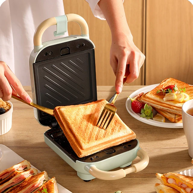 220v Electric Sandwich Maker Waffle Maker Toaster Baking Light