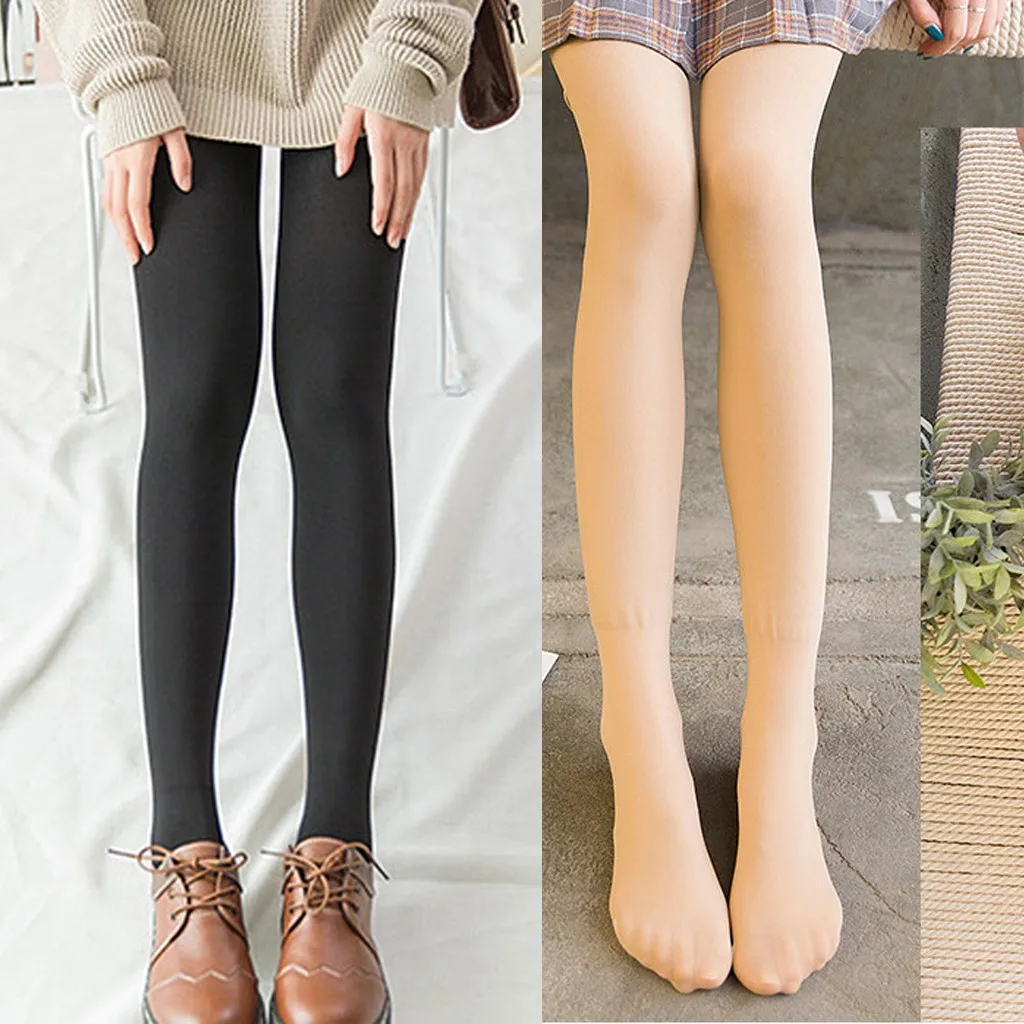 

New Autumn 2019 Fashion Faux Leisure Sexy Thin Black Leggings Calzas Mujer Leggins Leggings Stretchy Plus Size Beige