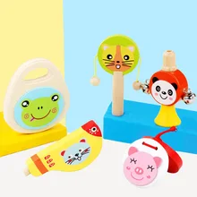 Детские Игрушки для раннего образования, комбинированный набор деревянных музыкальных инструментов, обучающие игрушки