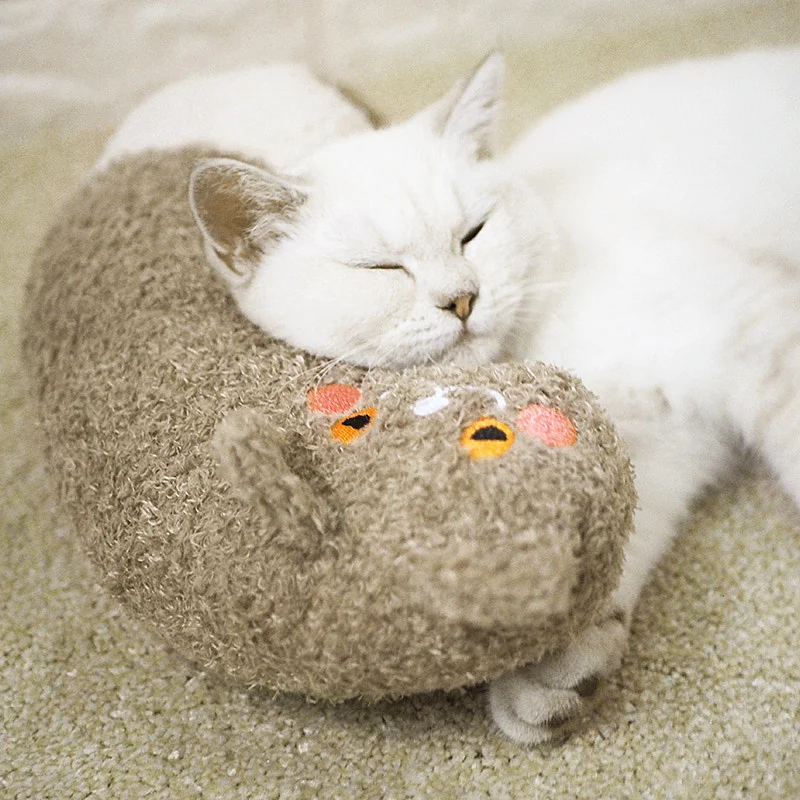 

Soft Cat Pillow Neck Support Head Protection Pet Pillows Lovely Cat Accessories Cats Sleep Pad Toy Christmas Gift for Cat House