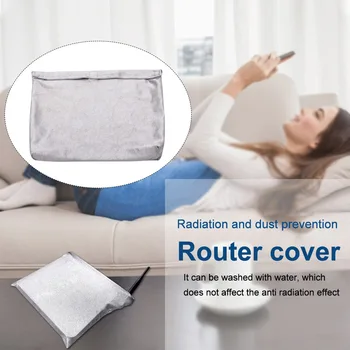 

Radiation Protection Washable EMF Shielding Pouch Home Accessories RF Blocking WIFI Dustproof Safe Wireless Router Cover