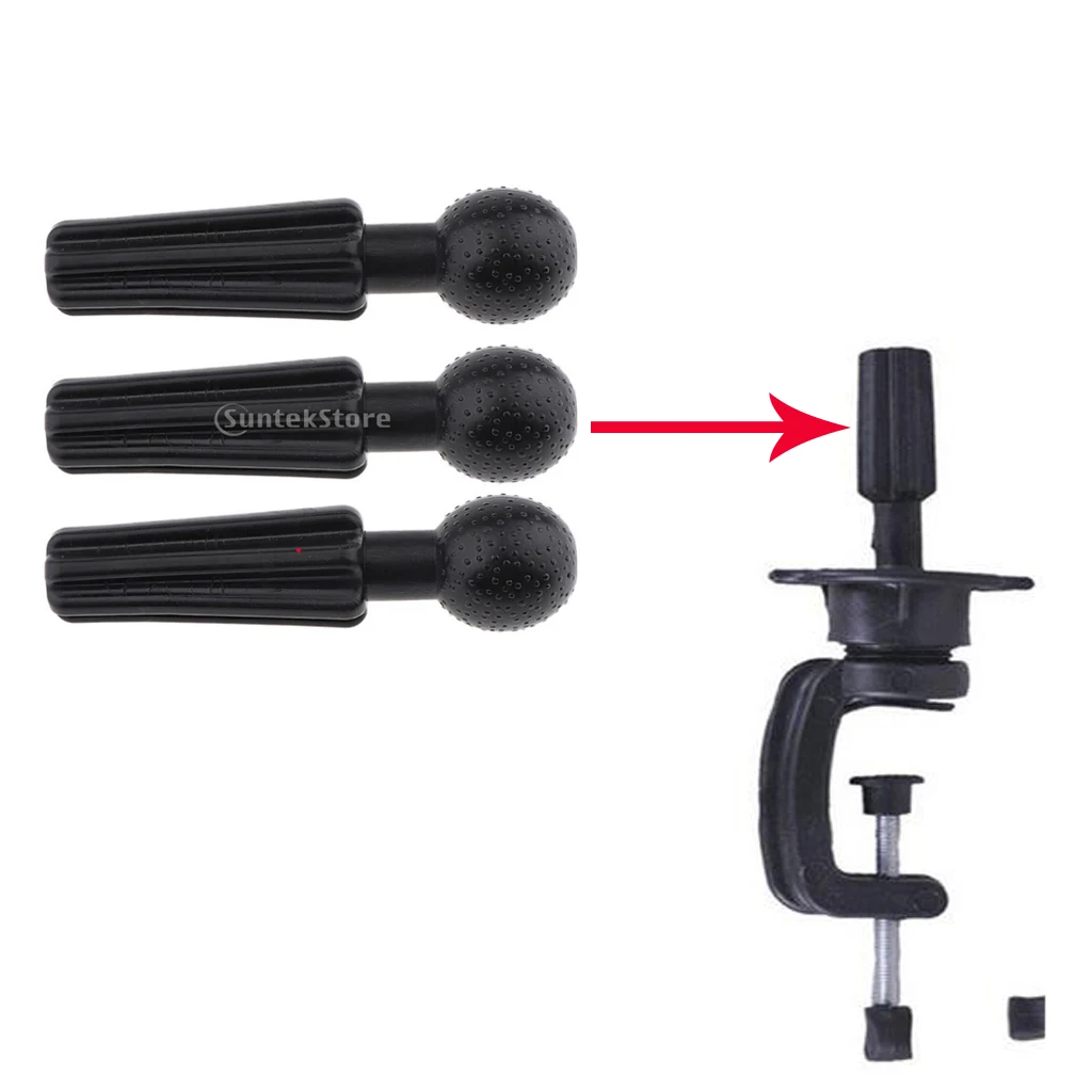 3x Mannequin Head Holder Clamp / Head Model Tripod Stand  / Manikin Head Training Holder Stand Accessories Parts