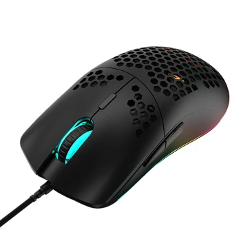 

M6 Wired Mouse Lightweight Hollow Hole Hole Mouse Gaming Game Eating Chicken Ergonomic Mouse for PC Laptop Mute Mouse