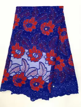 

New French Net Lace Fabric 2019 High Quality African Tulle Lace Fabric With Rhinestone For Nigerian Wedding NLYMAY281