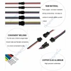 22AWG JST SM 2/3/4/5/6 Pin Plug Male and Female Connector Adapter Electrical Cable For LED Light Strip with 15cm Black Red Wires ► Photo 2/6