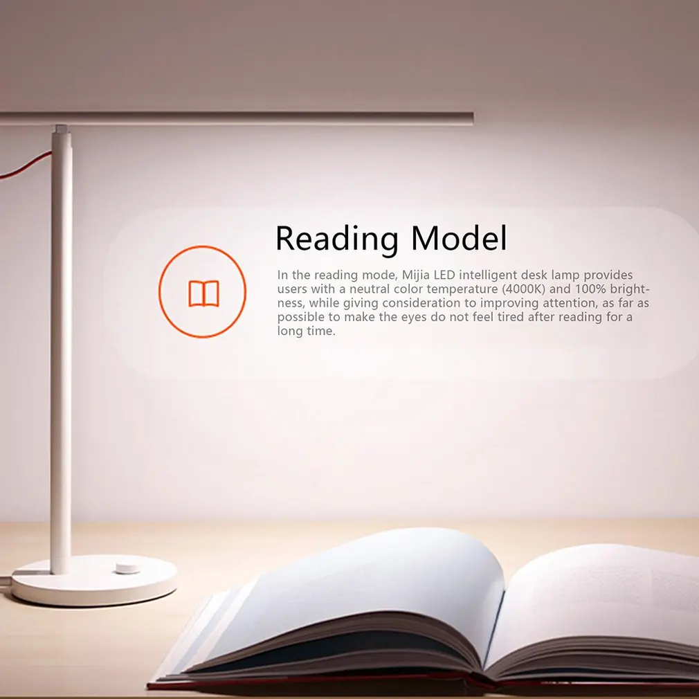 Original Xiaomi Mijia Mi Smart LED Desk Lamp Table Lamp Dimming Reading Light WiFi Enabled Work with Alexa Mi Home APP 100-240V