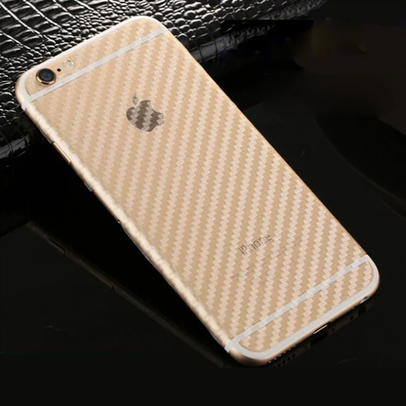 Наклейки из углеродного волокна на заднюю панель для Apple iPhone XR X XS MAX 6 6S 7 8 Plus
