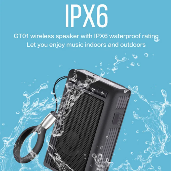 Портативный фонарик Bluetooth динамик водонепроницаемый поддержка tf-карты для наружных прогулочные, скальные OUJ99