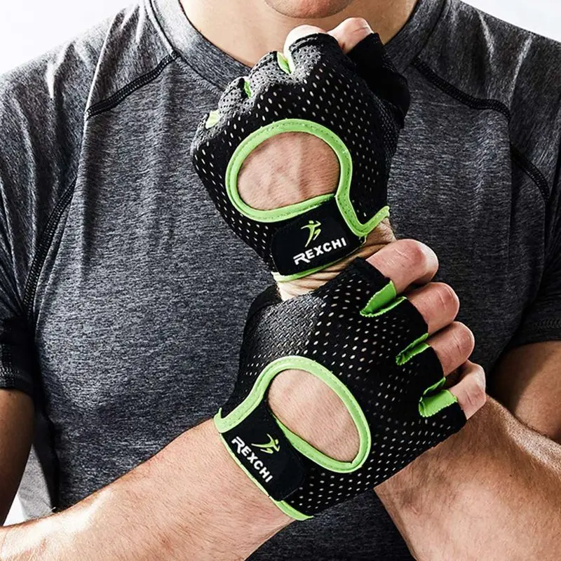 1 пара, мужские и женские спортивные перчатки для велоспорта, фитнеса, тренировки, упражнения, перчатки с полупальцами, тяжелая атлетика